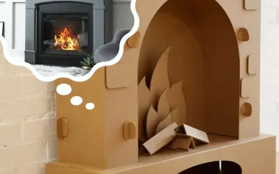 Atrapa kominka z kartonu: Jak zrobić? Prosty poradnik DIY