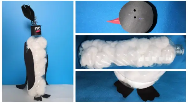 Pingwin z butelki: prosty DIY krok po kroku. Zrób to sam!