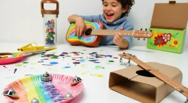 Gitara z butelki DIY: prosty poradnik krok po kroku dla dzieci